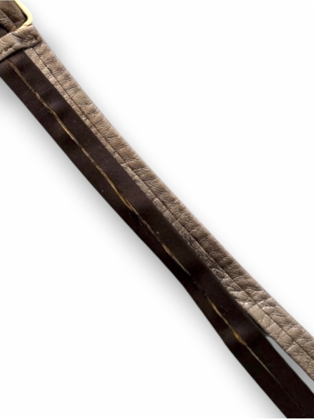 Rare ARCHIVE Chanel 2004 Runway Belt Karl Lagerfeld Era Leather & Gold 85 - Picture 16 of 16